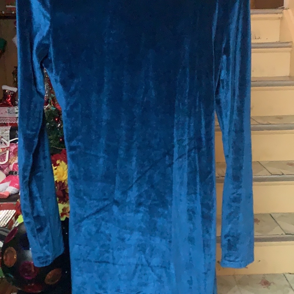 Teal   Velvet dress brand new